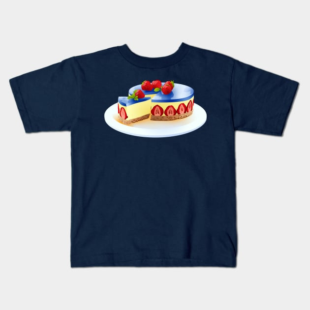 Sailor Uranus Themed Cheesecake Kids T-Shirt by ziafrazier